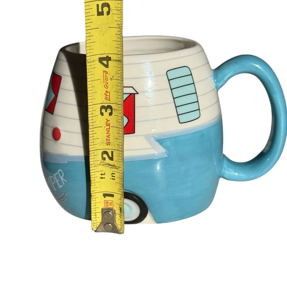 BASS PRO SHOPS HAPPY CAMPER CERAMIC MUG – 16 OZ CAMPER VAN DESIGN